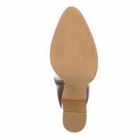 Damen High-Heel Stiefel - camel