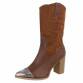 Damen High-Heel Stiefel - camel