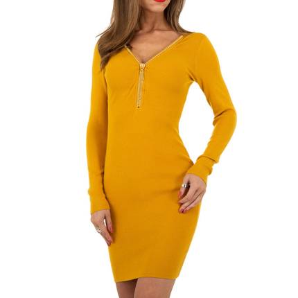 Damen Kleid von Whoo Fashion Gr. One Size - yellow