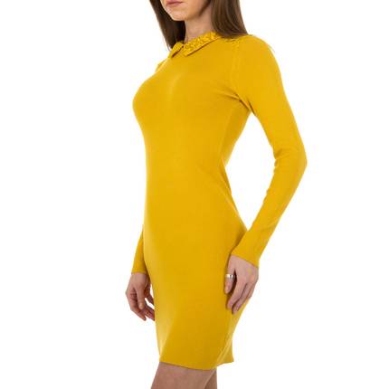 Damen Strickkleid von Whoo Fashion Gr. One Size - yellow