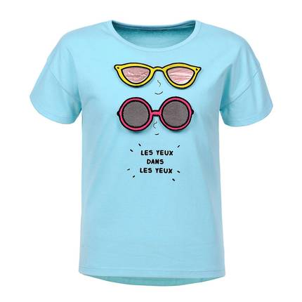 Mädchen T-shirt von Glo Story - turkis