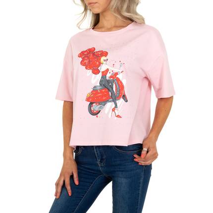 Damen T-Shirt von Glo Story - rose