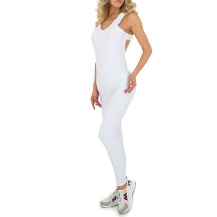 Damen Langer Jumpsuit von Holala - white