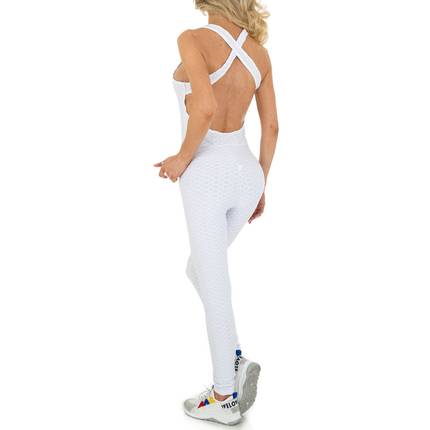 Damen Langer Jumpsuit von Holala - white