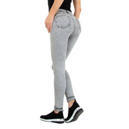 Damen High Waist Jeans von Colorful Premium - grey