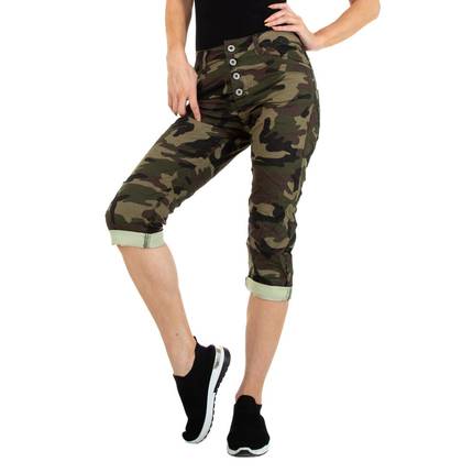 Damen Capri-Jeans von Colorful Premium Gr. S/36 - armygreen