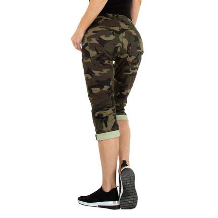 Damen Capri-Jeans von Colorful Premium Gr. S/36 - armygreen