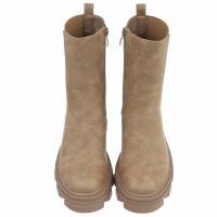 Damen Chelsea Boots - khakipu