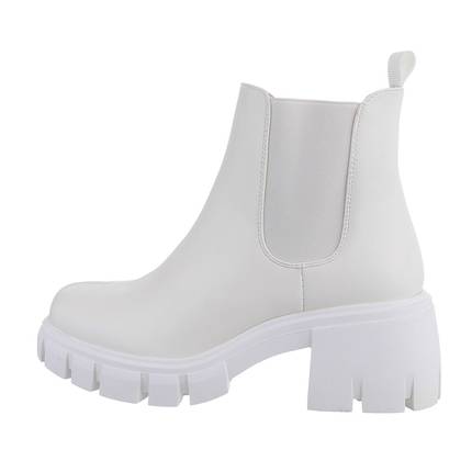 Damen Chelsea Boots - white Gr. 40