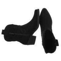 Damen Western- & Bikerboots - blacksuede