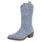 Damen Western- & Bikerboots - bluesuede