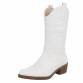 Damen Western- & Bikerboots - white
