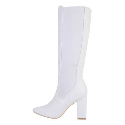 Damen High-Heel Stiefel - white