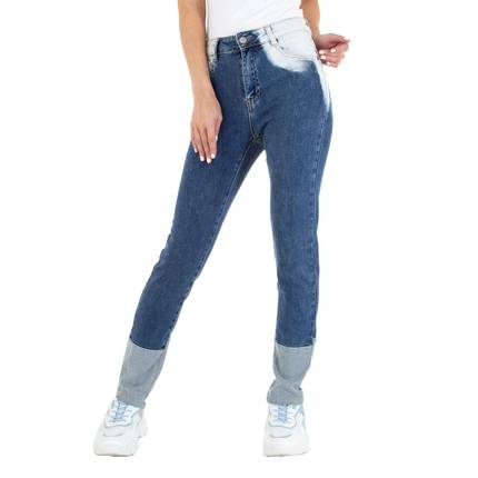 Damen Straight Leg Jeans von Laulia Gr. XS/34 - blue