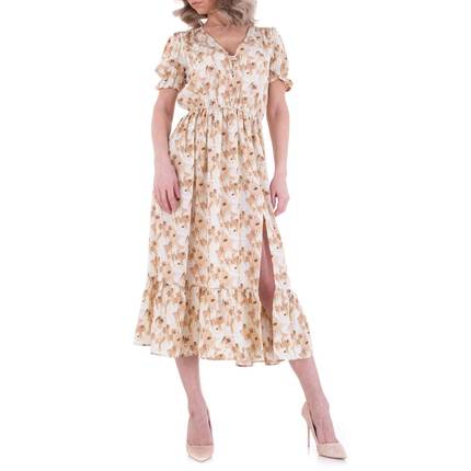 Damen Sommerkleid von JCL Gr. L/40 - beige