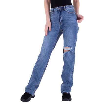 Damen Straight Leg Jeans von Laulia - blue