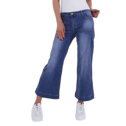 Damen Bootcut Jeans von Gollop - blue