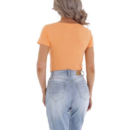 Damen T-Shirt von GLO-STORY - orange