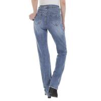 Damen High Waist Jeans von Laulia - blue