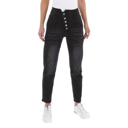 Damen High Waist Jeans Gr. XS/34 - black