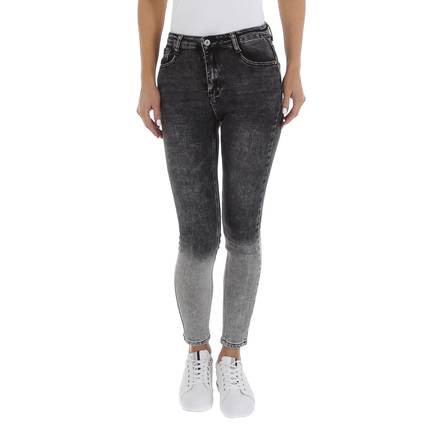 Damen High Waist Jeans von Denim Life Gr. S/36 - DK.grey
