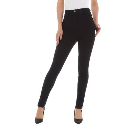 Damen High Waist Jeans von GALLOP Gr. 27  - black