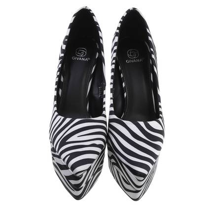 Damen High-Heel Pumps - zebra