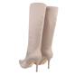 Damen High-Heel Stiefel - beige