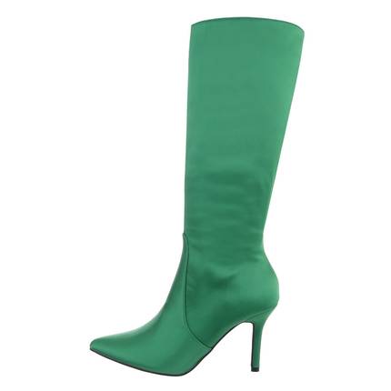 Damen High-Heel Stiefel - green Gr. 41