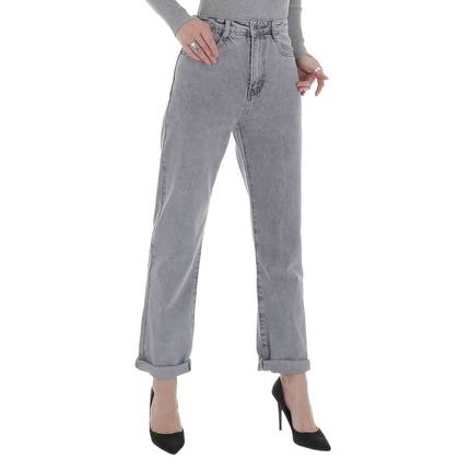 Damen High Waist Jeans von Laulia - grey
