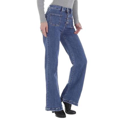 Damen Bootcut Jeans von Laulia - blue