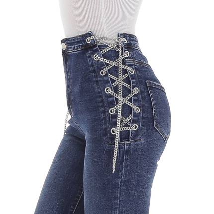 Damen Bootcut Jeans von Laulia - blue