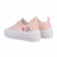 Damen Low-Sneakers - pink