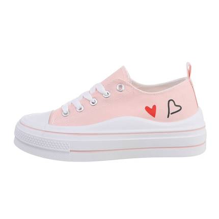 Damen Low-Sneakers - pink Gr. 38