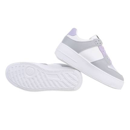 Damen Low-Sneakers - greypurple