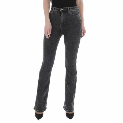 Damen Bootcut Jeans von Laulia Gr. S/36 - black