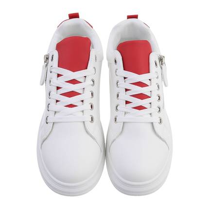 Damen Low-Sneakers - whitered