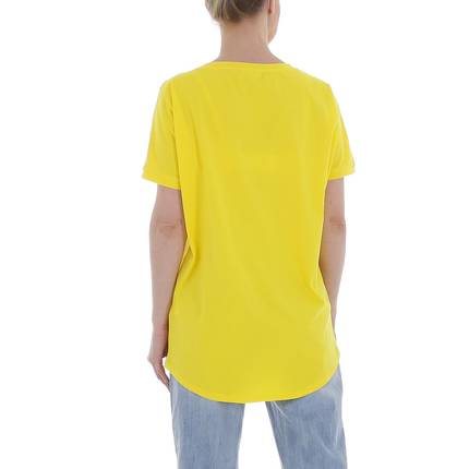 Damen T-Shirt von GLO STORY Gr. One Size - yellow