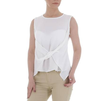 Damen Bluse von GLO STORY Gr. XL/42 - white