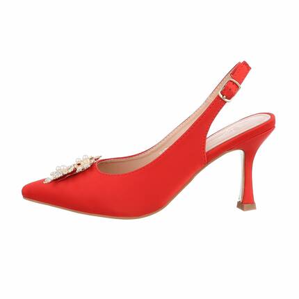 Damen High-Heel Pumps - red Gr. 36
