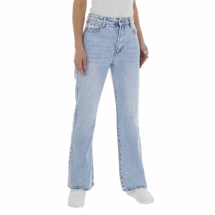 Damen Straight Leg Jeans von Laulia Gr. M/38 - L.blue