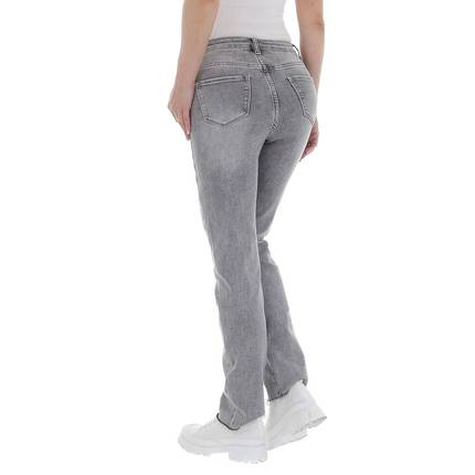 Damen High Waist Jeans von Laulia Gr. S/36 - grey