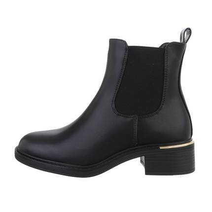 Damen Chelsea Boots - blackpu Gr. 40
