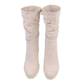 Damen High-Heel Stiefeletten - beige