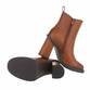 Damen High-Heel Stiefeletten - camel
