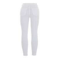 Damen High Waist Jeans von Laulia - white