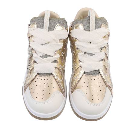 Damen Low-Sneakers - gold