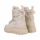 Damen Schnürstiefeletten - beige