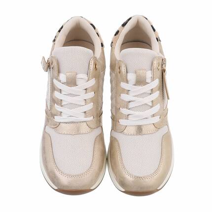 Damen High-Sneakers - gold - 12 Paar