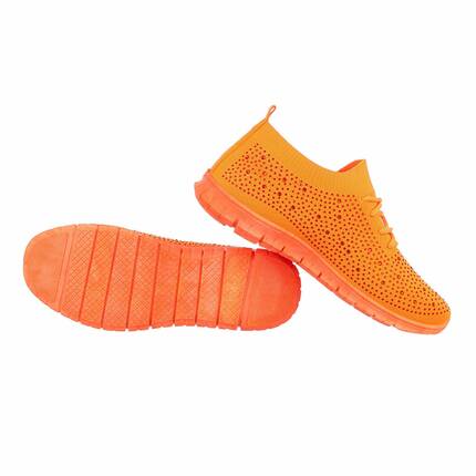 Damen Low-Sneakers - orange